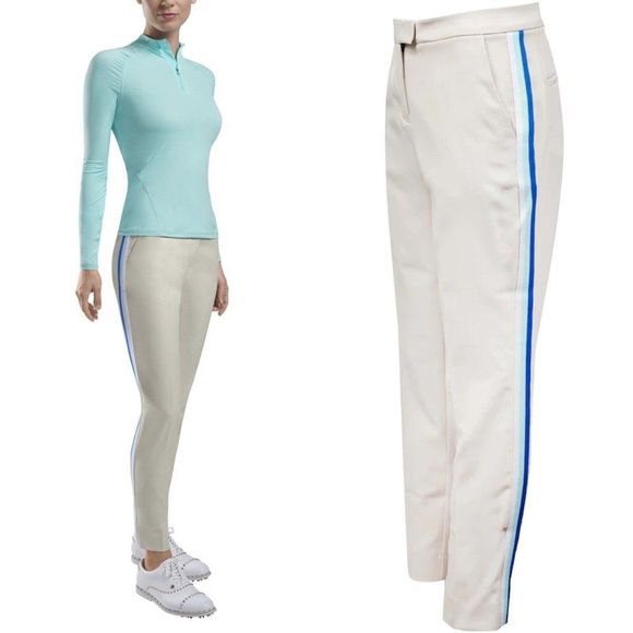 G/Fore Tux Straight Leg Trouser Pants 8 Stone Fiji Golf GFore NWT